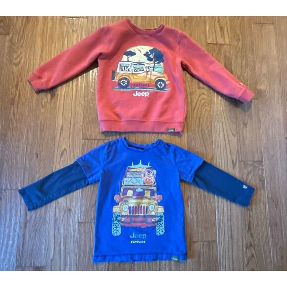 FAT Face UK Jeep sweatshirt and long sleeve bundle size 5/6 - Picture 7 of 7
